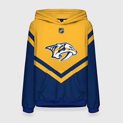 Толстовка-худи женская NHL: Nashville Predators, цвет: 3D-синий