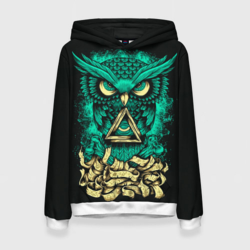 Женская толстовка Bring Me The Horizon: Owl / 3D-Белый – фото 1