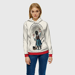 Толстовка-худи женская Bring Me The Horizon, цвет: 3D-красный — фото 2