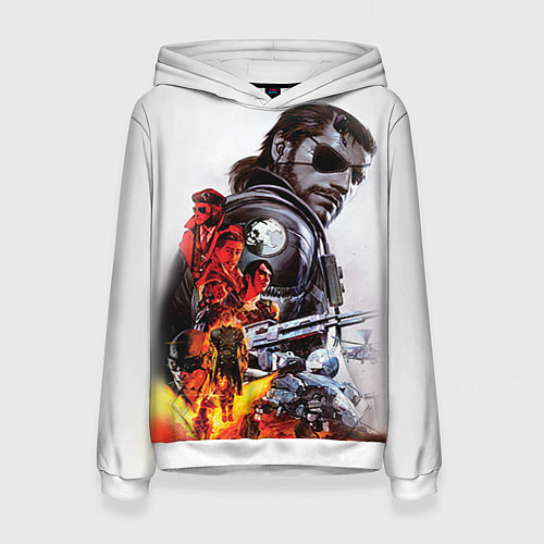 Женская толстовка Metal gear solid 2 / 3D-Белый – фото 1