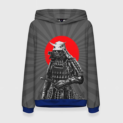 Женская толстовка Мертвый самурай / 3D-Синий – фото 1