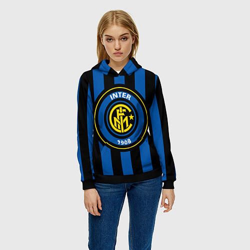 Женская толстовка Inter FC 1908 / 3D-Черный – фото 3