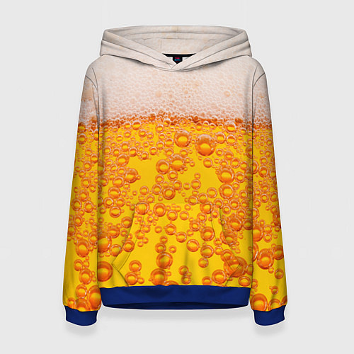 Женская толстовка Пивная тема / 3D-Синий – фото 1