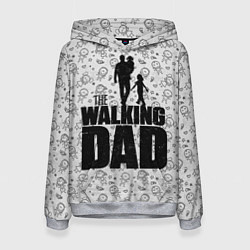 Толстовка-худи женская Walking Dad, цвет: 3D-меланж