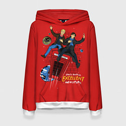 Толстовка-худи женская Excellent Adventure, цвет: 3D-белый