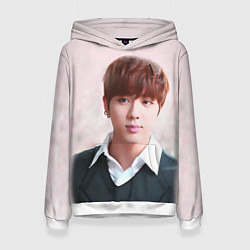 Толстовка-худи женская Kim SeokJin, цвет: 3D-белый