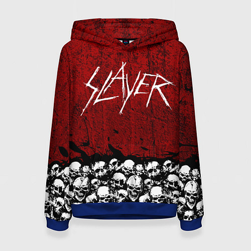 Женская толстовка Slayer Red / 3D-Синий – фото 1