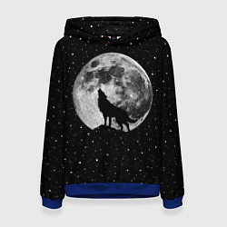 Женская толстовка Лунный волк