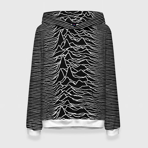 Женская толстовка Joy Division: Unknown Pleasures / 3D-Белый – фото 1