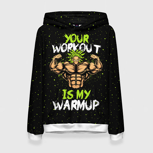 Женская толстовка My Workout / 3D-Белый – фото 1