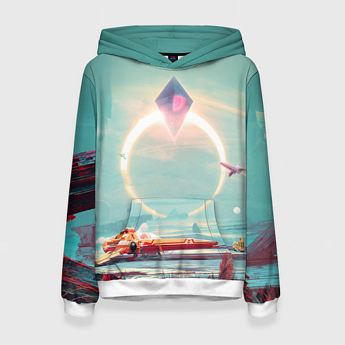 Женская толстовка No Mans Sky / 3D-Белый – фото 1