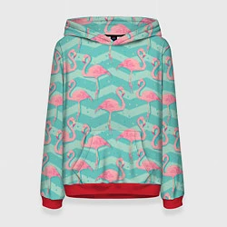 Женская толстовка Flamingo Pattern