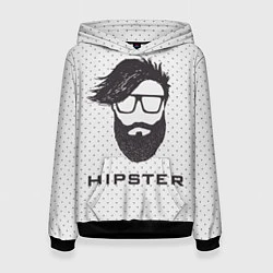 Толстовка-худи женская Hipster, цвет: 3D-черный