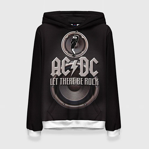 Женская толстовка AC/DC: Let there be rock / 3D-Белый – фото 1