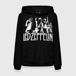 Толстовка-худи женская Led Zeppelin: Mono, цвет: 3D-черный