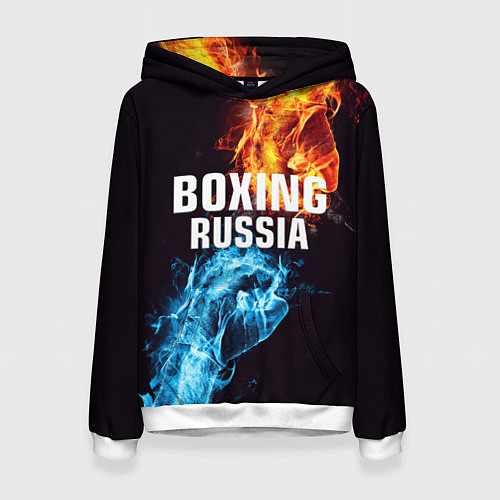Женская толстовка Boxing Russia / 3D-Белый – фото 1