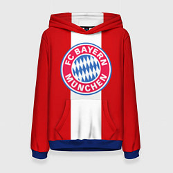 Толстовка-худи женская Bayern FC: Red line, цвет: 3D-синий