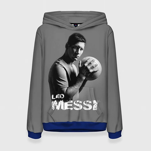 Женская толстовка Leo Messi / 3D-Синий – фото 1