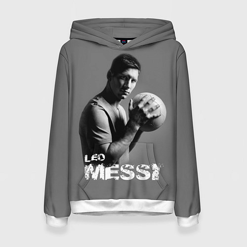 Женская толстовка Leo Messi / 3D-Белый – фото 1