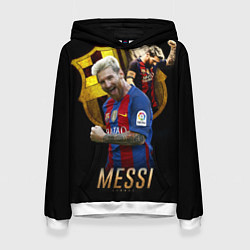 Толстовка-худи женская Messi Star, цвет: 3D-белый