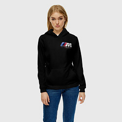 Толстовка-худи женская BMW motorsport, цвет: 3D-черный — фото 2