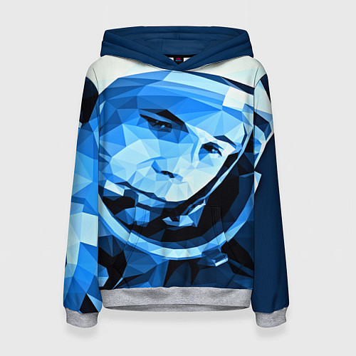 Женская толстовка Gagarin Art / 3D-Меланж – фото 1