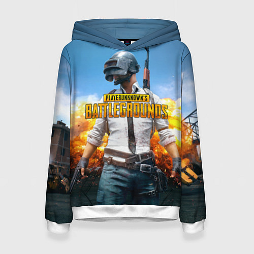 Женская толстовка PUBG Wars / 3D-Белый – фото 1