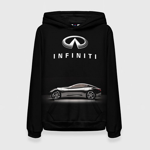 Женская толстовка Infiniti / 3D-Черный – фото 1