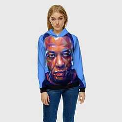 Толстовка-худи женская Dr. Dre Art, цвет: 3D-черный — фото 2
