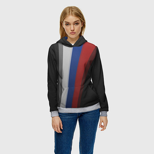 Женская толстовка Sport Russia / 3D-Меланж – фото 3