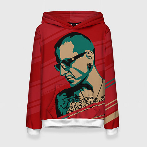 Женская толстовка Chester Bennington / 3D-Белый – фото 1