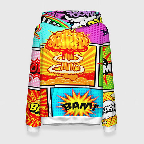 Женская толстовка Pop Art / 3D-Белый – фото 1