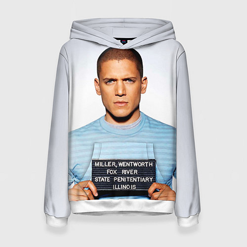 Женская толстовка Prison Break: Michael Scofield / 3D-Белый – фото 1