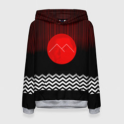 Толстовка-худи женская Twin Peaks Sun, цвет: 3D-меланж