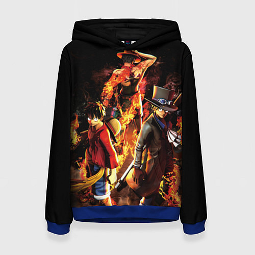 Женская толстовка Ван-Пис / 3D-Синий – фото 1