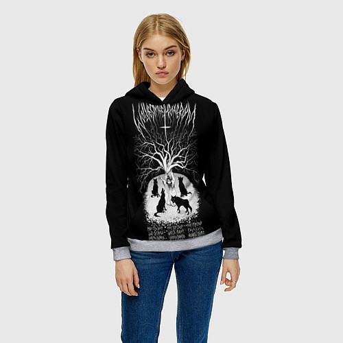 Женская толстовка Wolves in the Throne Room / 3D-Меланж – фото 3