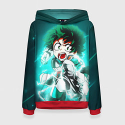 Толстовка-худи женская Моя геройская академия, цвет: 3D-красный