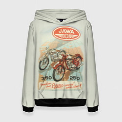 Толстовка-худи женская JAWA, цвет: 3D-черный