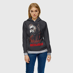 Толстовка-худи женская Metal Gear Solid, цвет: 3D-меланж — фото 2