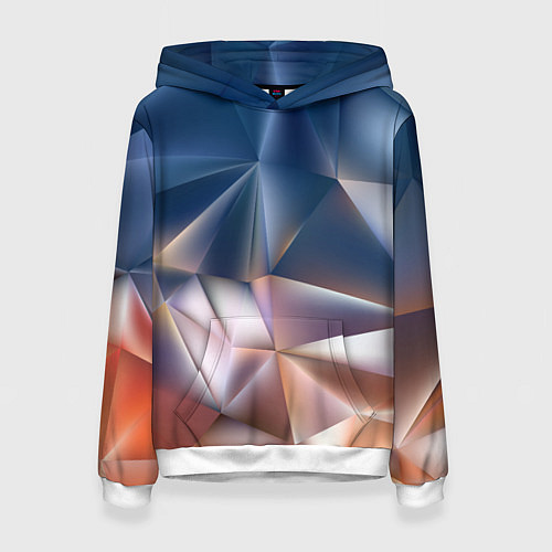 Женская толстовка Abstract / 3D-Белый – фото 1