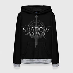 Толстовка-худи женская Shadow of War, цвет: 3D-меланж