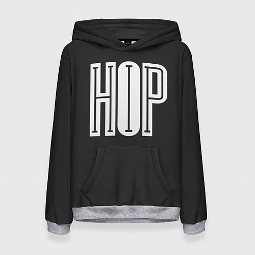 Женская толстовка Hip-Hop Inside / 3D-Меланж – фото 1