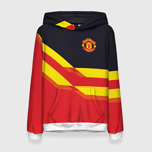 Женская толстовка Man United FC: Red style / 3D-Белый – фото 1