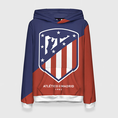 Женская толстовка Atletico Madrid FC 1903 / 3D-Белый – фото 1