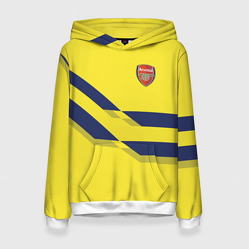 Женская толстовка Arsenal FC: Yellow style / 3D-Белый – фото 1