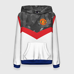 Женская толстовка Man United FC: Grey Polygons