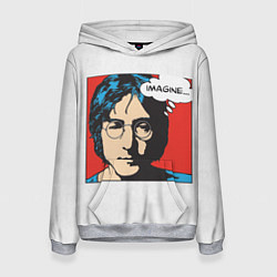 Толстовка-худи женская John Lennon: Imagine, цвет: 3D-меланж