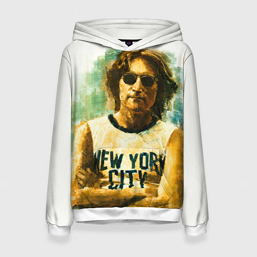 Женская толстовка John Lennon: New York / 3D-Белый – фото 1