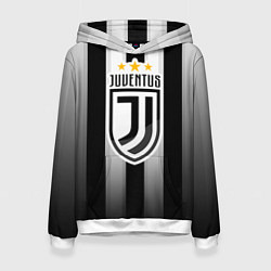 Толстовка-худи женская Juventus FC: New logo, цвет: 3D-белый