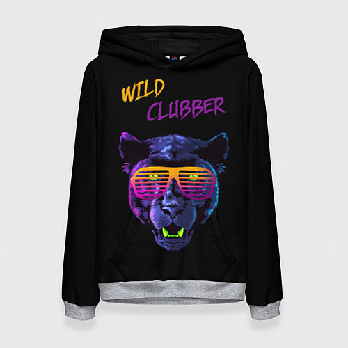 Женская толстовка Wild Clubber / 3D-Меланж – фото 1